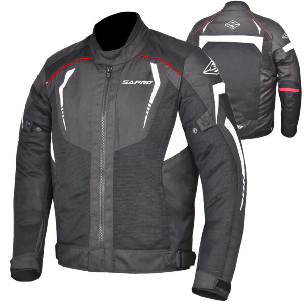 Adrian Mercer summer textile motorcycle jacket manufactured by a professional Textile Summer Jacket Supplier