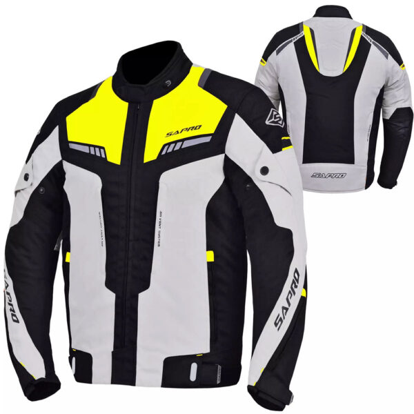 Elric short textile motorcycle jacket for private label textile motorcycle jackets by Maxler Motosport