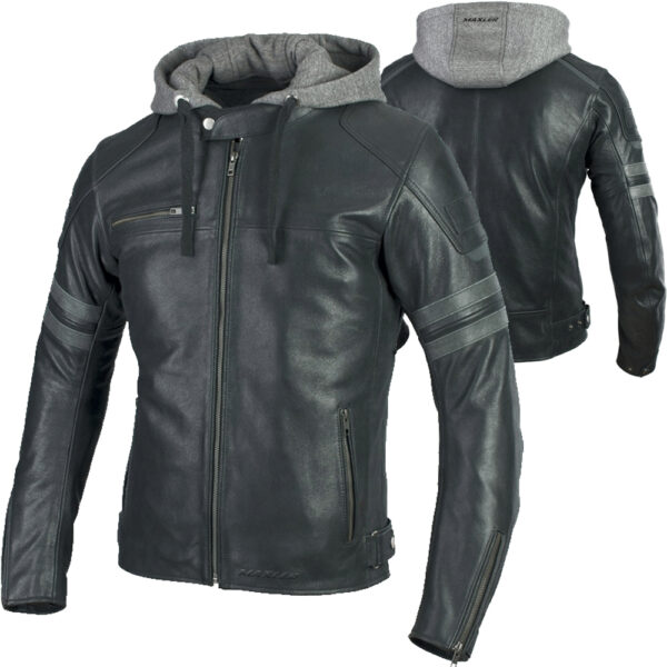 Maxler DARKVOLT leather motorcycle jacket