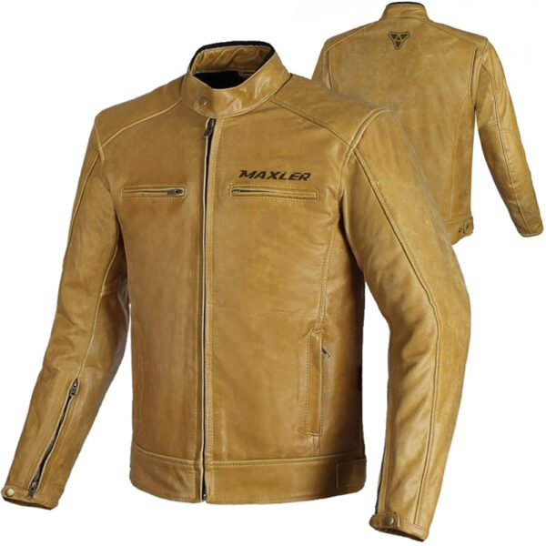 Maxler PULSELINE SAND leather motorcycle jacket