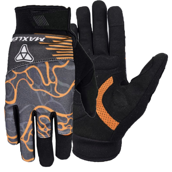 Maxler EmberTrack Pro Mountain Bike Gloves Manufacturer Custom Full Finger MTB BMX Trail Gloves